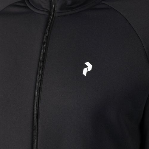 Felpa da trekking da uomo Peak Performance Rider Zip Hood nero