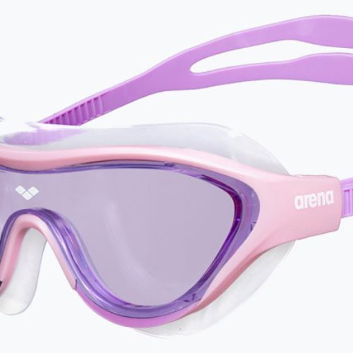Maschera da nuoto per bambini arena The One Mask rosa/rosa/viola