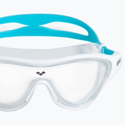 Maschera da nuoto per bambini arena The One Mask chiaro/bianco/azzurro