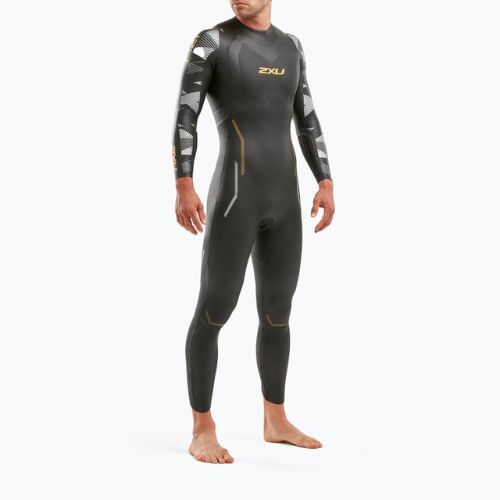 Muta da triathlon da uomo 2XU Propel 2 nero/arancio fizz