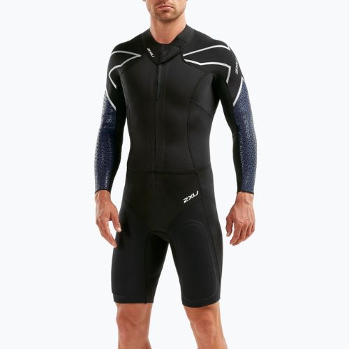 Muta da triathlon 2XU Swimrun 1 uomo nero/blu stampa surf