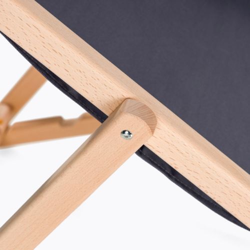 Lettino da giardino con regolazione KADVA LSR01310 grigio