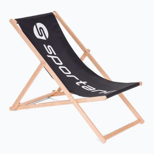 Lettino da giardino regolabile Sportano LSR01310 nero