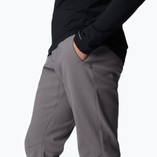 Columbia Passo Alto III Heat city pantaloni softshell da uomo grigio