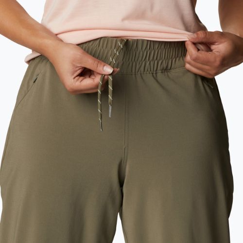 Pantaloni da trekking Columbia Pleasant Creek Warm Jogger verde pietra da donna
