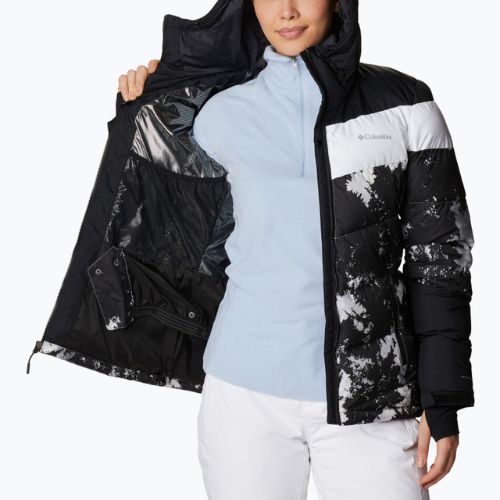 Giacca da sci Columbia Abbott Peak Insulated da donna, stampa lookup bianca/nero/bianco