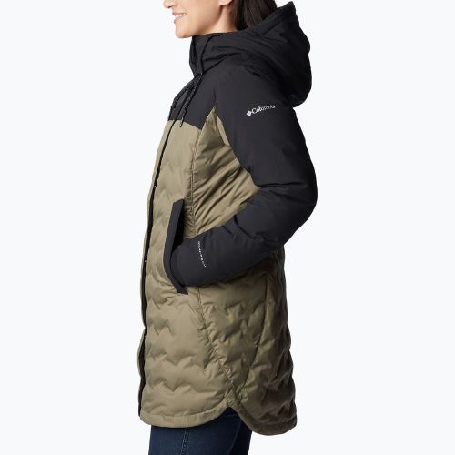 Columbia Mountain Croo II Mid Down Coat donna verde pietra/nero