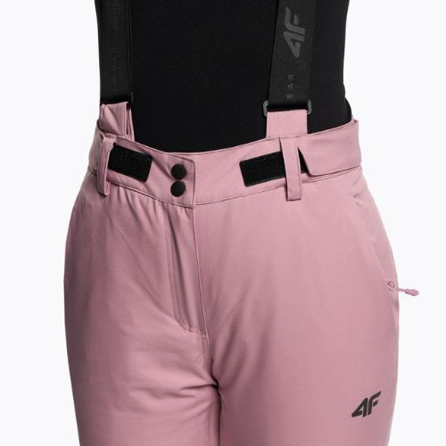 Pantaloni da sci da donna 4F SPDN002 rosa scuro