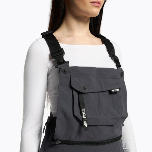 Pantaloni da snowboard da donna 4F SPDS002 grigio scuro