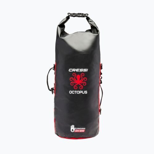 Cressi Octopus Sacco a secco impermeabile 30 l nero/rosso