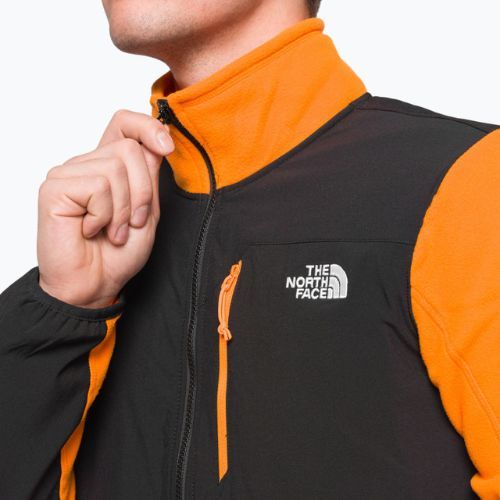 Felpa da trekking da uomo The North Face Glacier Pro Full Zip cono arancio/nero