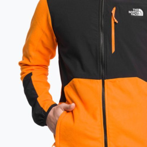 Felpa da trekking da uomo The North Face Glacier Pro Full Zip cono arancio/nero