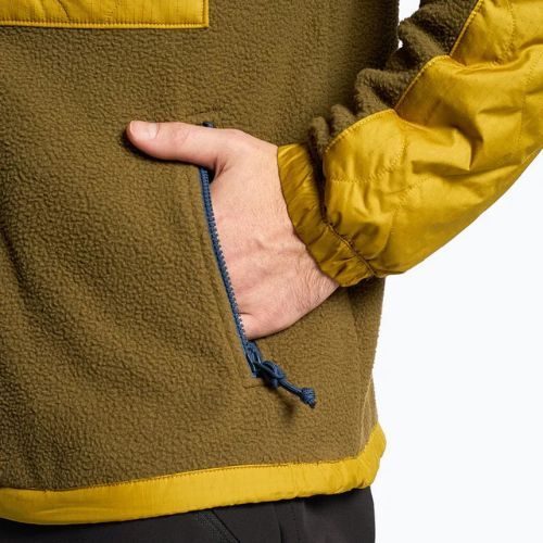 Felpa trekking da uomo The North Face Royal Arch FZ oliva militare/oro minerale/blu scuro