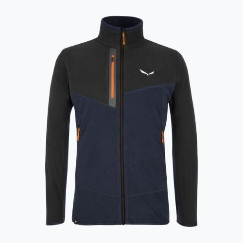 Felpa trekking uomo Salewa Paganella PL blazer navy/nero out