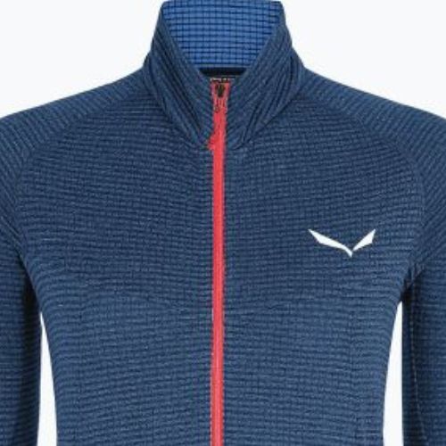 Felpa trekking donna Salewa Pedroc navy blazer melange/fluo coral