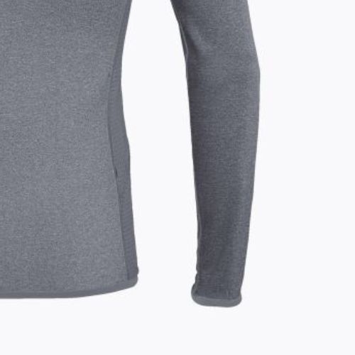 Felpa trekking da uomo Salewa Puez Hybrid PL FZ navy blazer melange/arancio fluo
