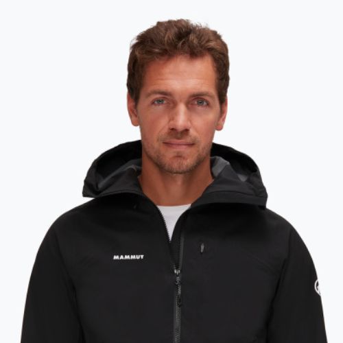 Giacca 3 in 1 da uomo Mammut Convey 3 in 1 HS con cappuccio nero/nero