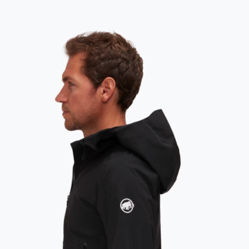 Giacca 3 in 1 da uomo Mammut Convey 3 in 1 HS con cappuccio nero/nero