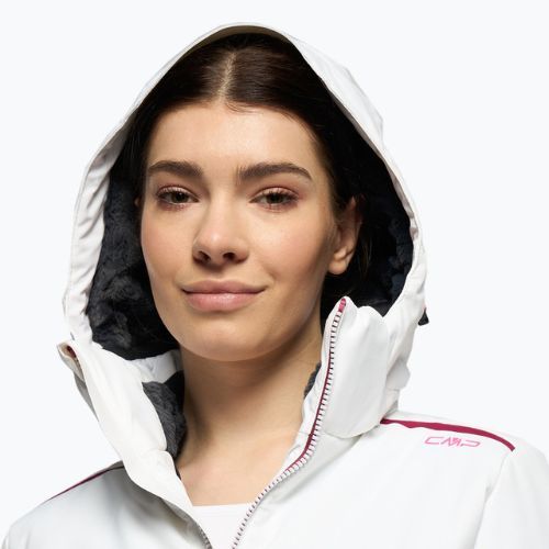 Giacca da sci CMP donna rosa e bianca 31W0226/A001