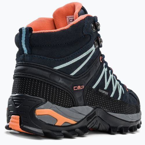 Stivali da trekking da donna CMP Rigel Mid nero e blu navy 3Q12946