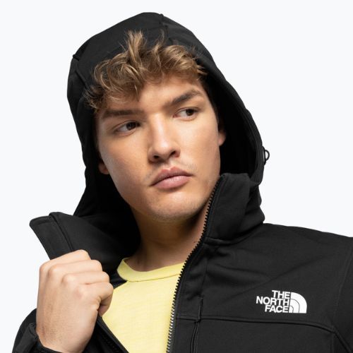 Giacca softshell da uomo The North Face Diablo Softshell Cappuccio staccabile nero/nero