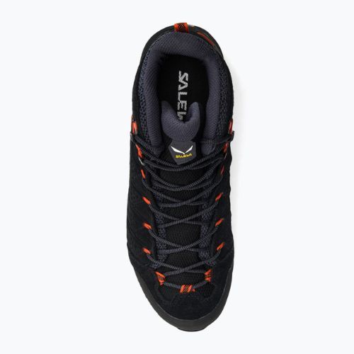 Scarponi da trekking da uomo Salewa Alp Mate Mid WP nero/arancio fluo