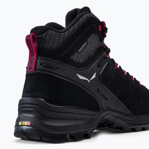 Stivali da trekking da donna Salewa Alp Mate Mid WP nero/rosa virtuale