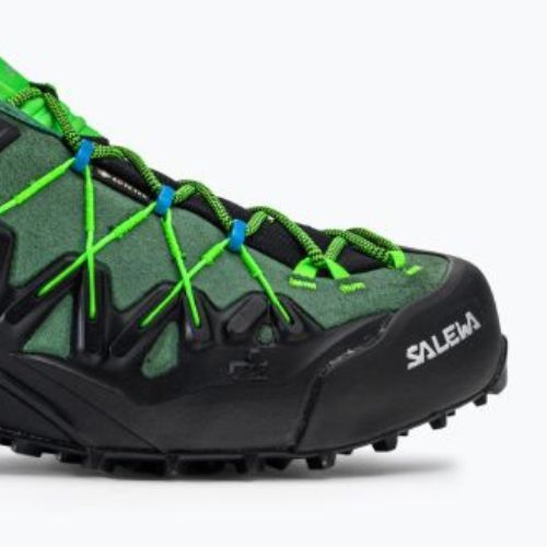 Salewa Wildfire Edge GTX scarpa da avvicinamento da uomo mirto/verde fluo