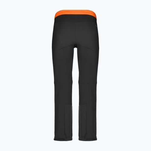 Pantaloni softshell Salewa da uomo Sella DST Lights nero/arancio fluo