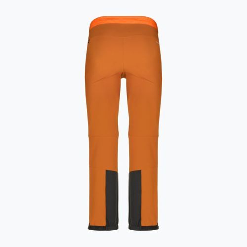 Pantaloni softshell Salewa da uomo Sella DST Lights autunno/nero/arancio fluo
