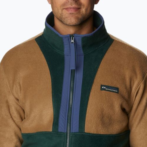 Felpa in pile Columbia Back Bowl Full Zip Uomo delta/spruce/dark mountain