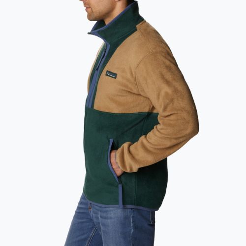 Felpa in pile Columbia Back Bowl Full Zip Uomo delta/spruce/dark mountain