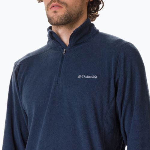 Felpa da trekking Columbia Klamath Range II HZ da uomo, tinta unita, blu scuro.