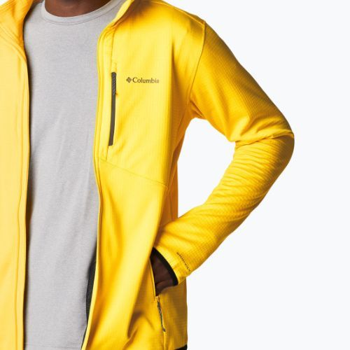 Felpa da trekking Columbia Park View FZ laser lemon heather uomo