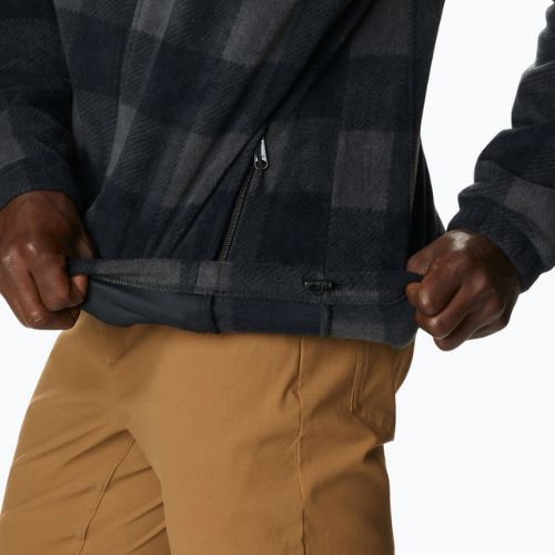 Felpa da trekking Columbia Steens Mountain da uomo con stampa a quadri nera