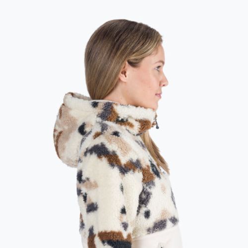 Columbia donna Winter Pass Sherpa felpa trekking con cappuccio stampa mt roccioso/gesso