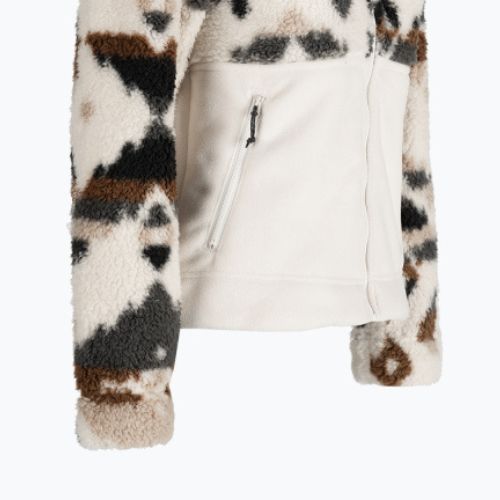 Columbia donna Winter Pass Sherpa felpa trekking con cappuccio stampa mt roccioso/gesso