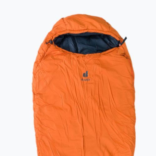 Sacco a pelo Deuter Orbit -5° lungo/sinistro mandarino/inchiostro