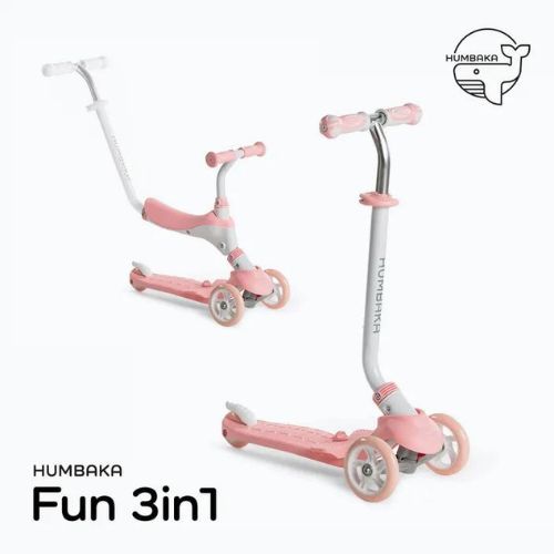 HUMBAKA Fun 3in1 monopattino per bambini rosa