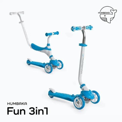 HUMBAKA Fun 3in1 monopattino per bambini blu