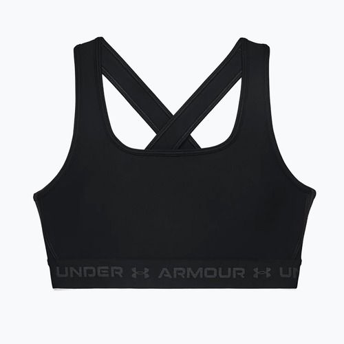 Reggiseno fitness Under Armour Crossback Mid nero/nero/grigio