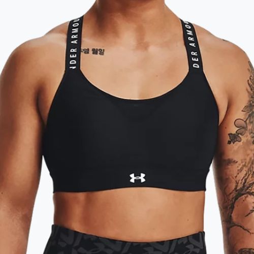 Reggiseno fitness Under Armour Infinity High nero/nero/bianco