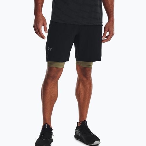 Pantaloncini da allenamento Under Armour da uomo UA Vanish Woven 8in nero/grigio