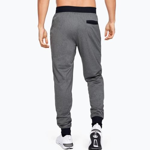 Pantaloni da allenamento Under Armour Sportstyle Tricot Jogger carbon heather/nero da uomo