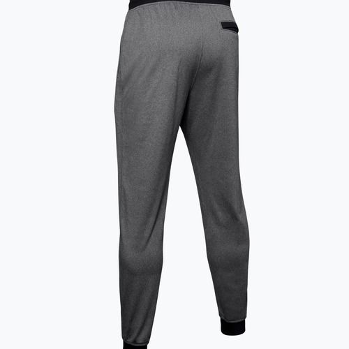Pantaloni da allenamento Under Armour Sportstyle Tricot Jogger carbon heather/nero da uomo