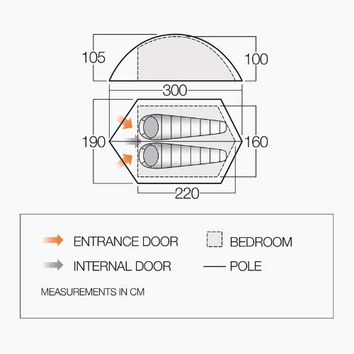 Tenda da trekking Vango Blade Pro 200 2 persone