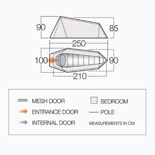 Tenda da trekking 1 persona Vango Soul 100 treetops