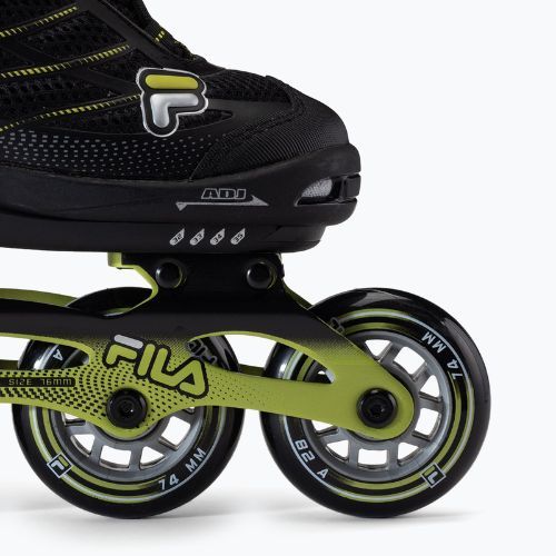 FILA Pattini a rotelle per bambini Wizy Alu nero/lime