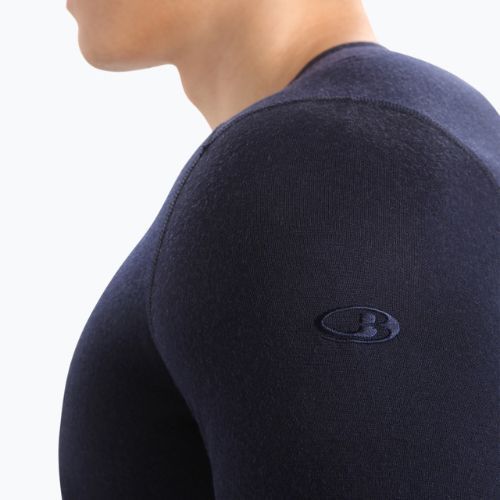 Uomo Icebreaker 200 Oasis Crewe mezzanotte navy termico a maniche lunghe