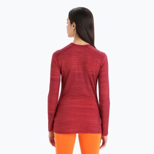 Maglia termica da donna icebreaker 200 Oasis Crewe cherry/flash/aop